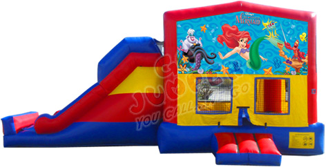 Little Mermaid Jumper Combo w/ Slide | Dolphins Jumpers | Party Rentals