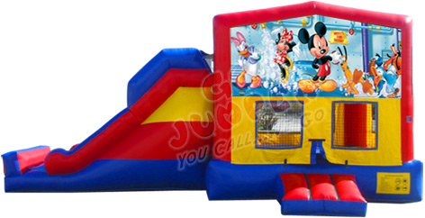 Mickey Mouse Jumper Combo w/ Slide | Dolphins Jumpers | Party Rentals