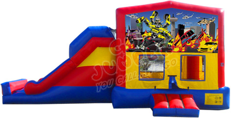 Transformers Combo Slide | Dolphins Jumpers | Party Rentals