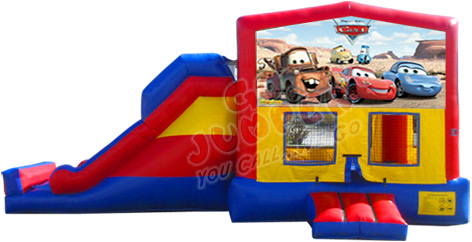 Cars Combo Slide | Dolphins Jumpers | Party Rentals