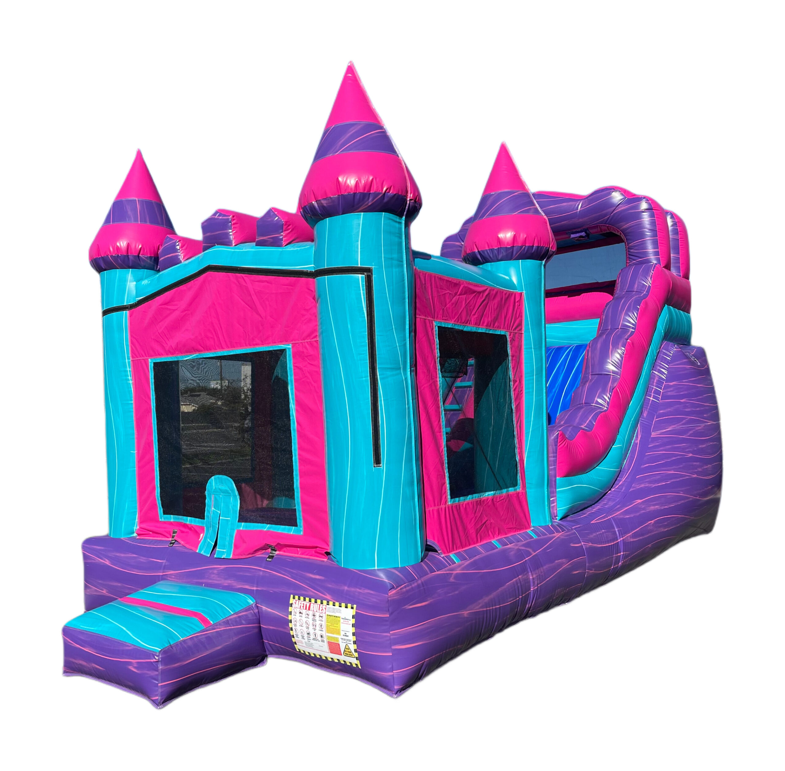 Inflatable Castle Combo Slide Rental | Dolphins Jumpers | Party Rental